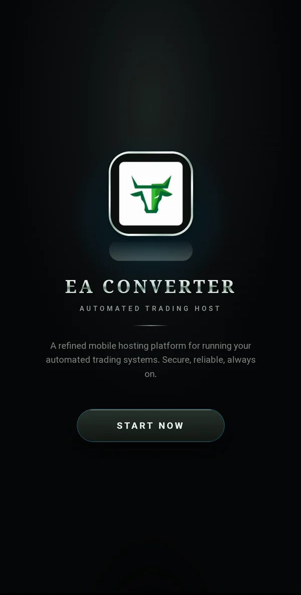 EA Converter app welcome screen